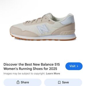 New Balance Women's Athletic Shoes - Beige and White